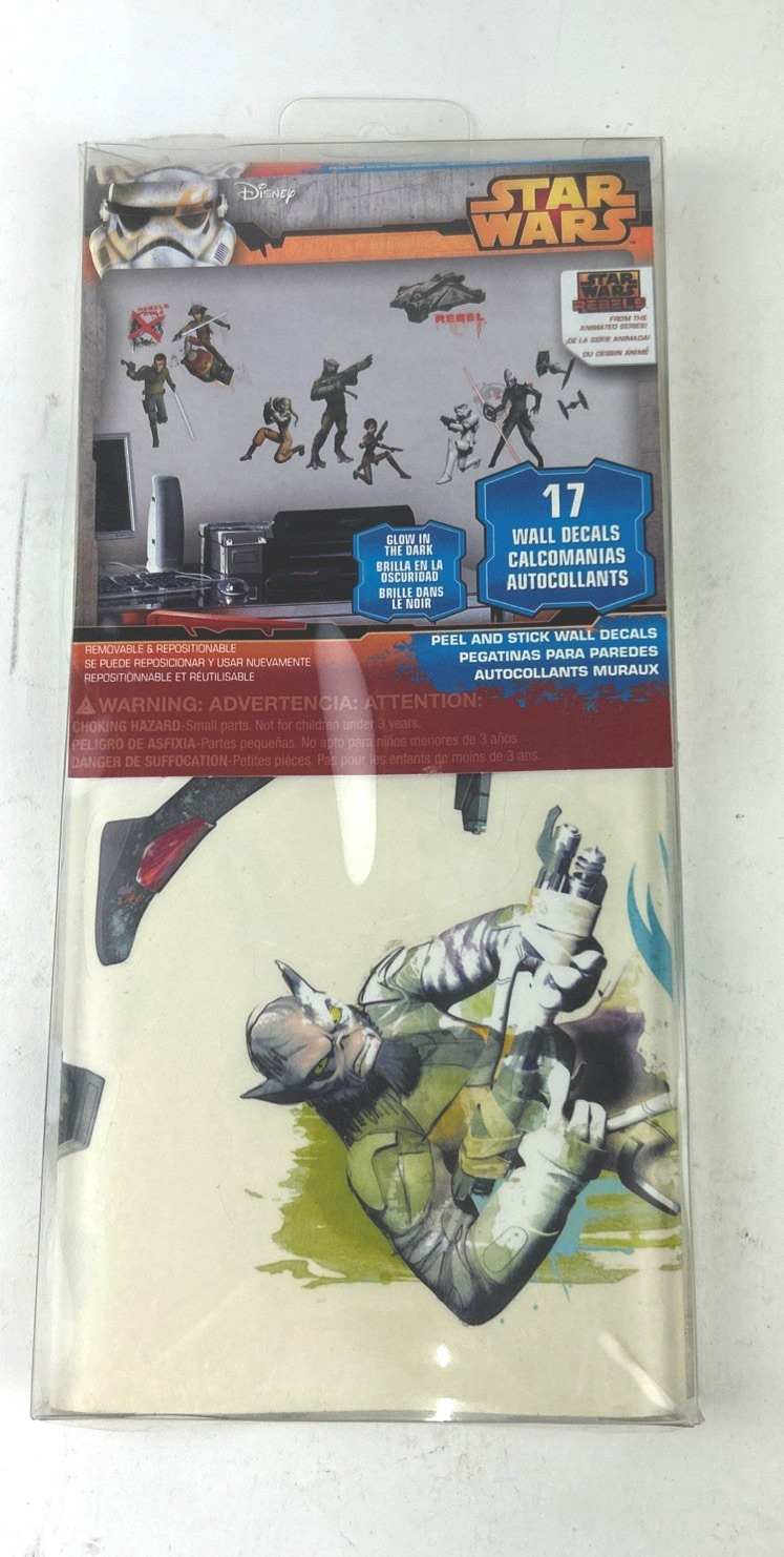 Star Wars Rebels glow in the dark wall decals stickers 17 removable pre-cut