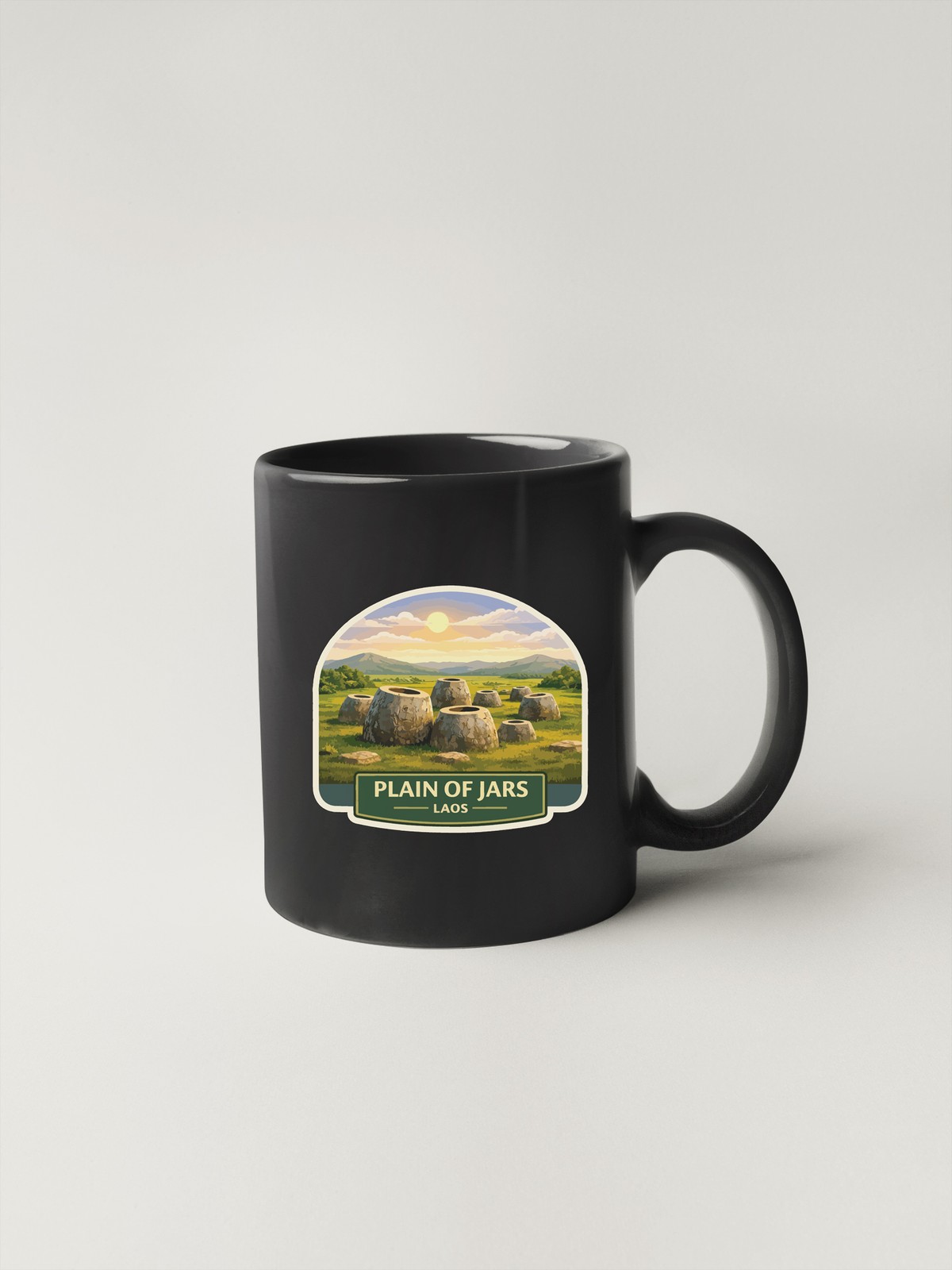 Plain of Jars Laos Sticker Decal Vinyl Die-Cut World Heritage Sites Series