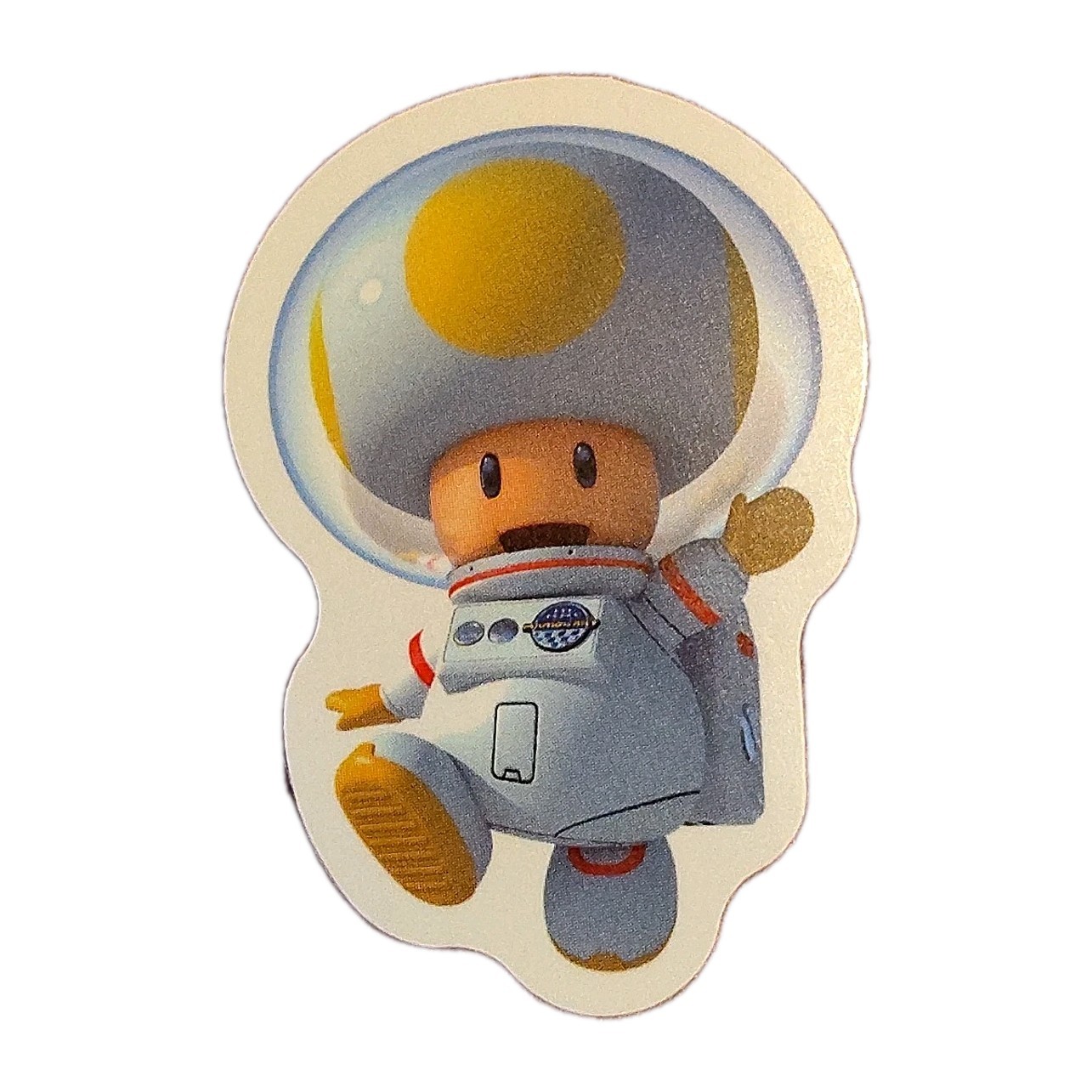Space Toad, Super Mario, Nintendo, Fun Glossy Vinyl Sticker, Decal 1.75"