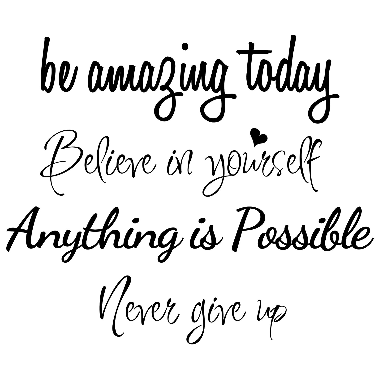 Large Inspirational Quote Wall Decals, Removable Positive Saying Wall Letteri…