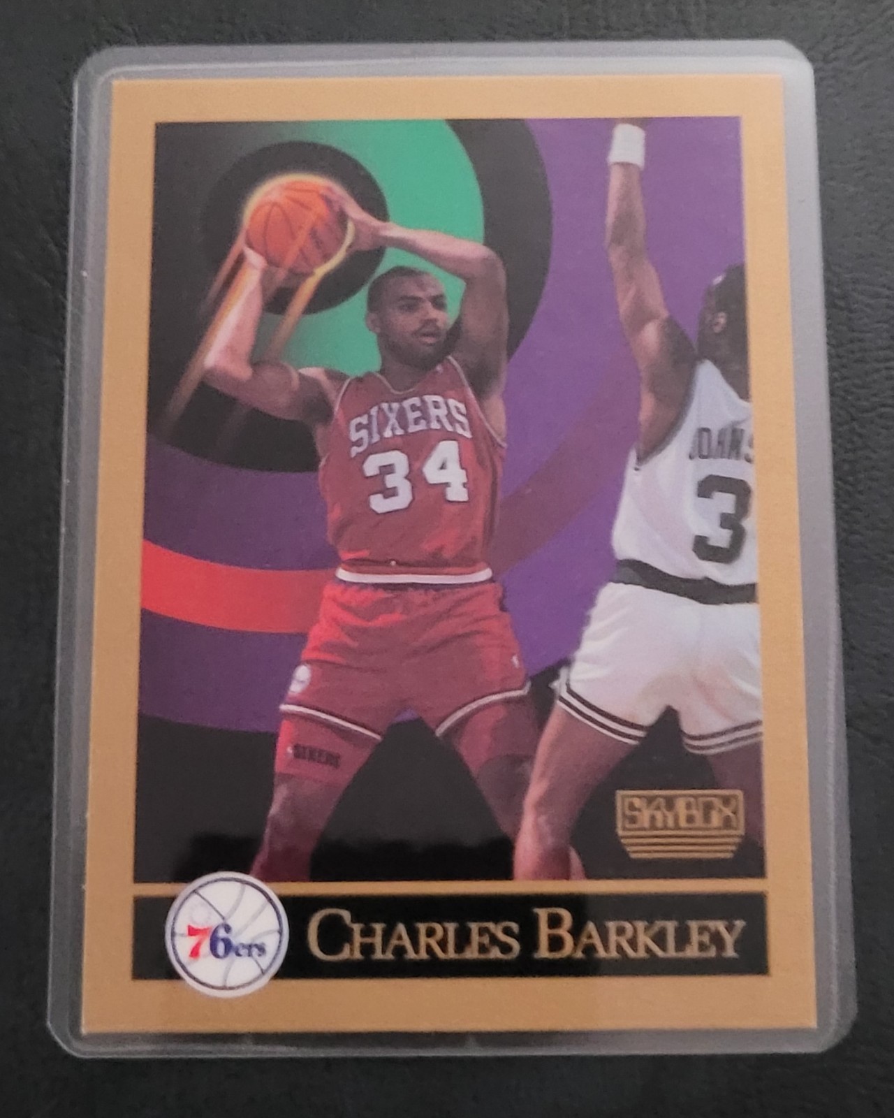 Charles Barkley Basketball Card HOF Fridge/Locker/Cabinet Laminated Magnet
