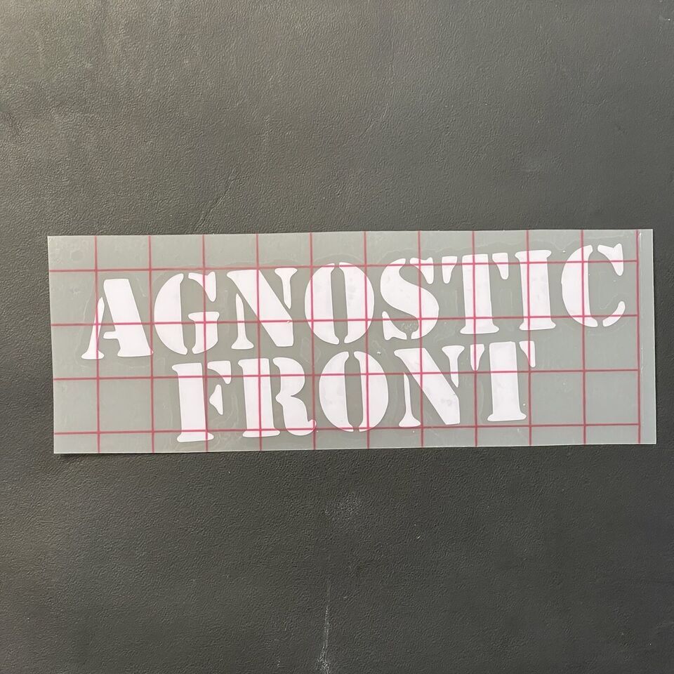 Agnostic Front Car Decal Vinyl Band Logo Glossy Bumper Sticker Hardcore Punk