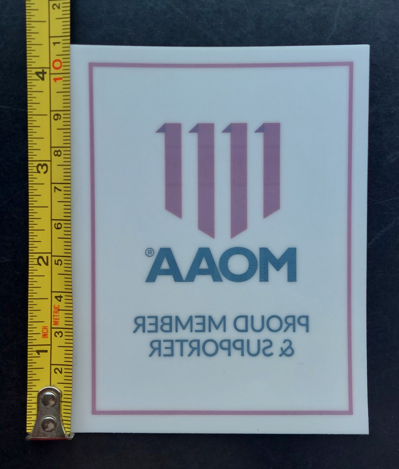 Military Officers Assoc of America MOAA Reverse-Cut Inside Window Vinyl Decal