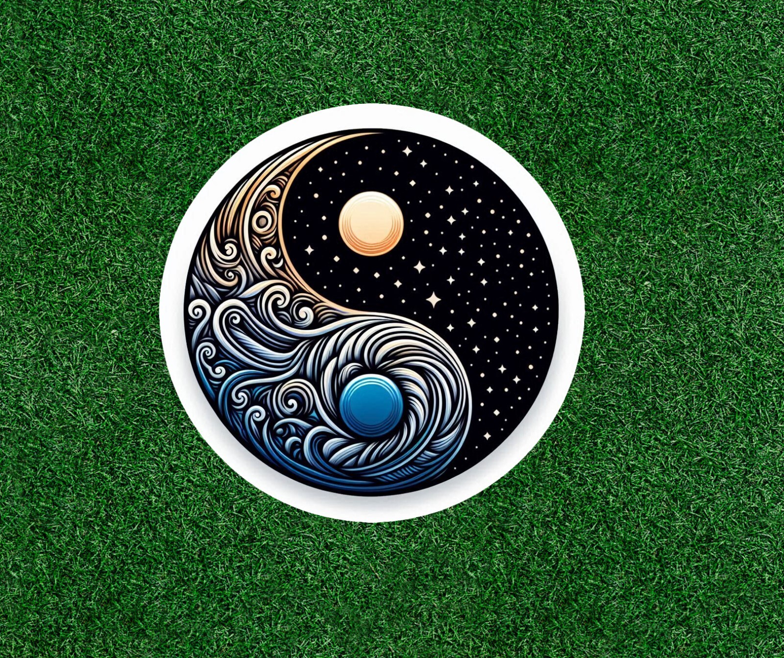 Beautiful Yin Yang design vinyl decal sticker – many sizes available
