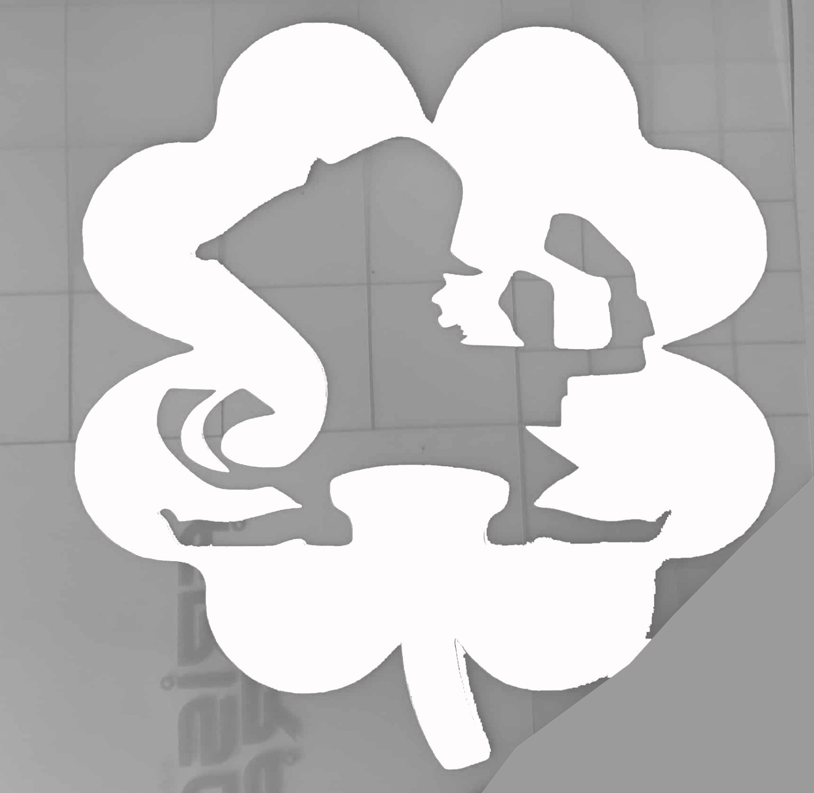 5" notre dame sticker car window laptop 4 leaf clover leprechaun cut out irish