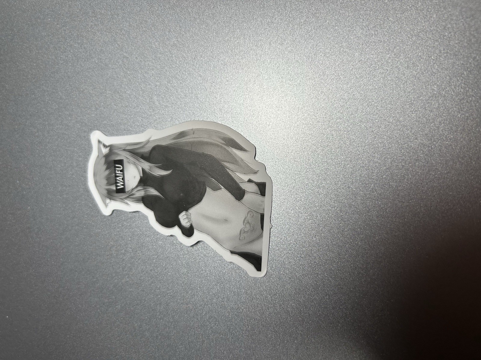 black and white waifu lewd sexy girl stickers #9
