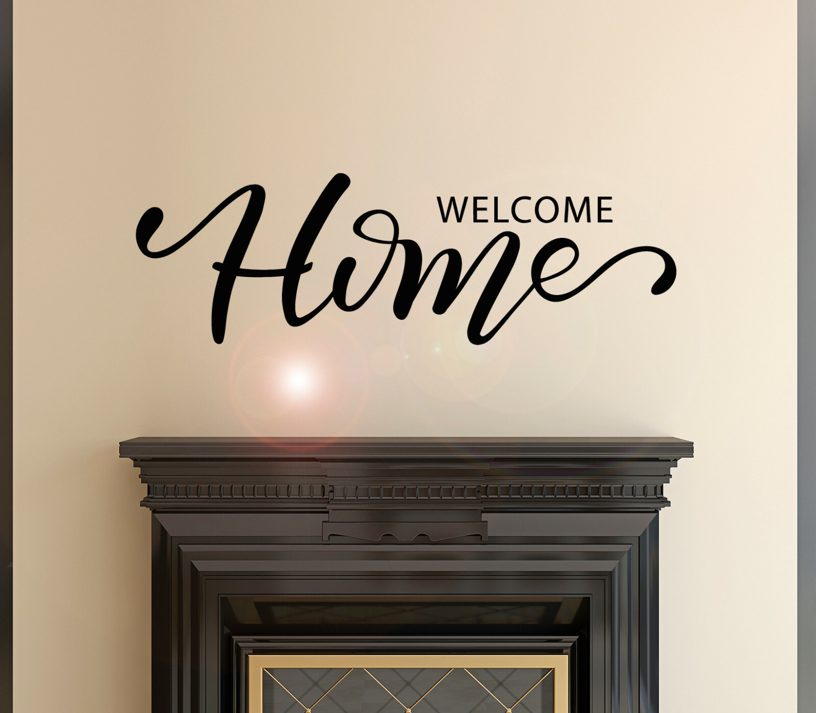 Vinyl Wall Decal Phrase Welcome Home Interiors Stickers 28.5 in x 9 in gz041