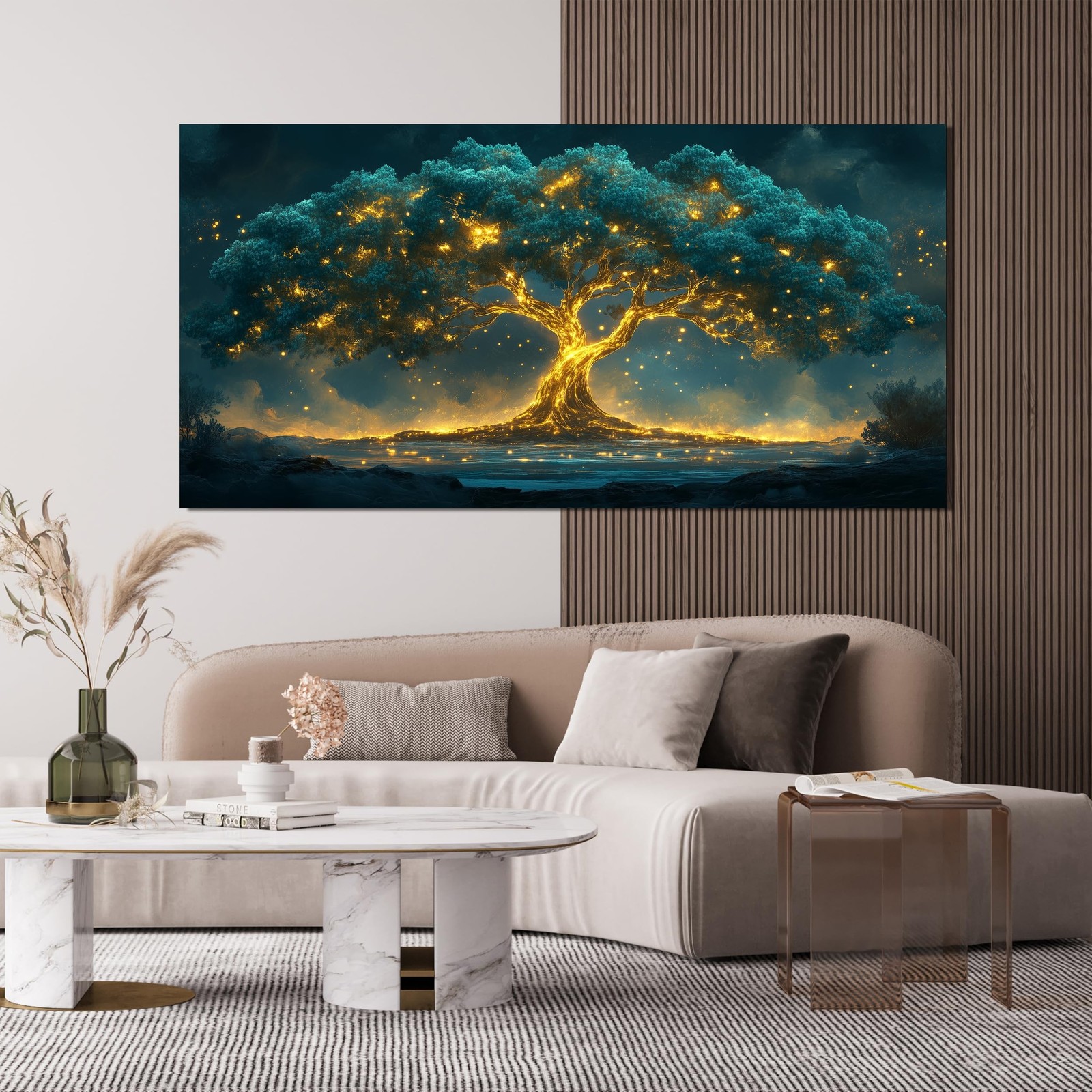 Canvas Wall Art Decor Artwork for Walls Green Wall Art Decor Tree of Life Wal…