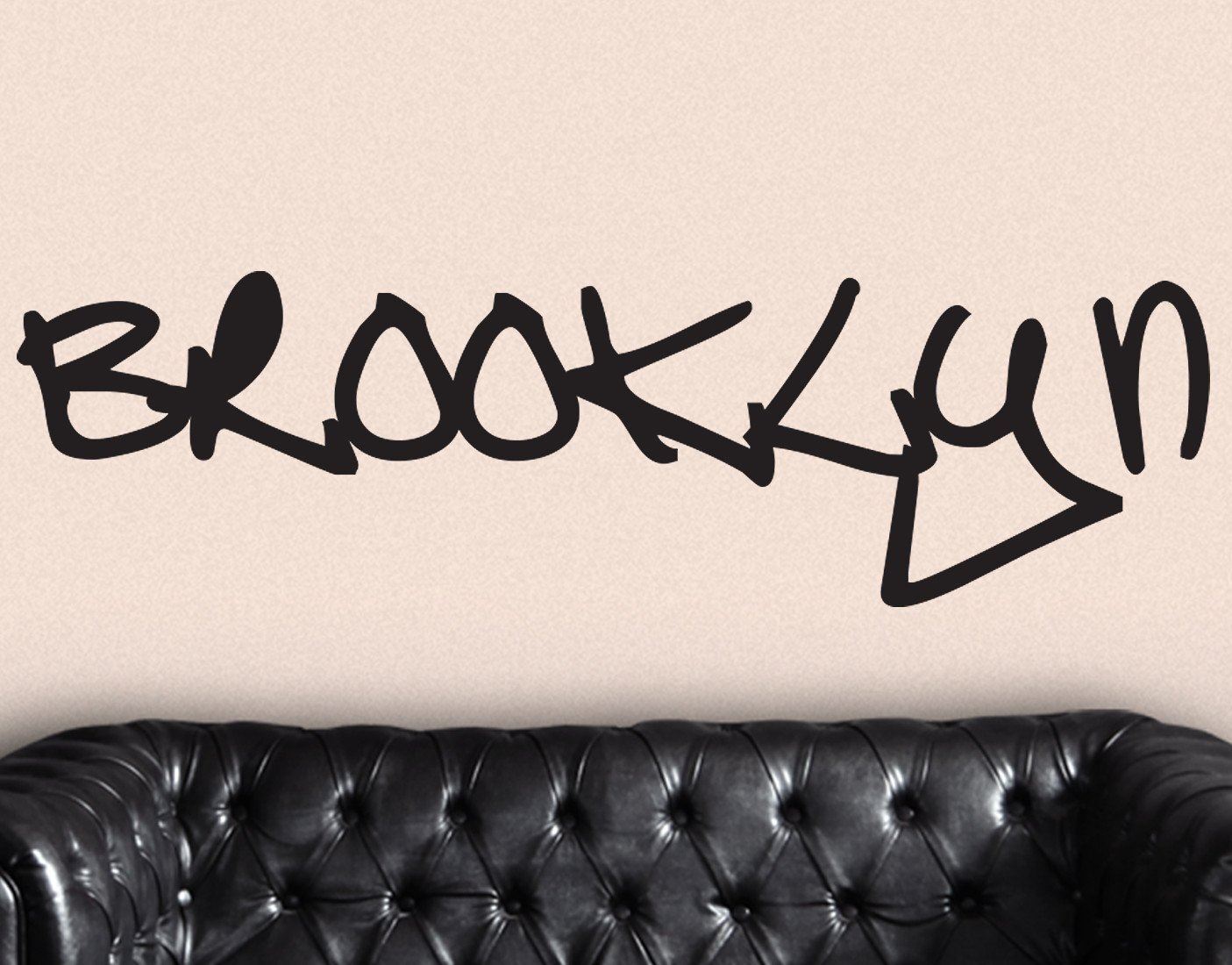 Brooklyn Sign Wall Decal Sticker. NYC, New York City, Urban Decor
