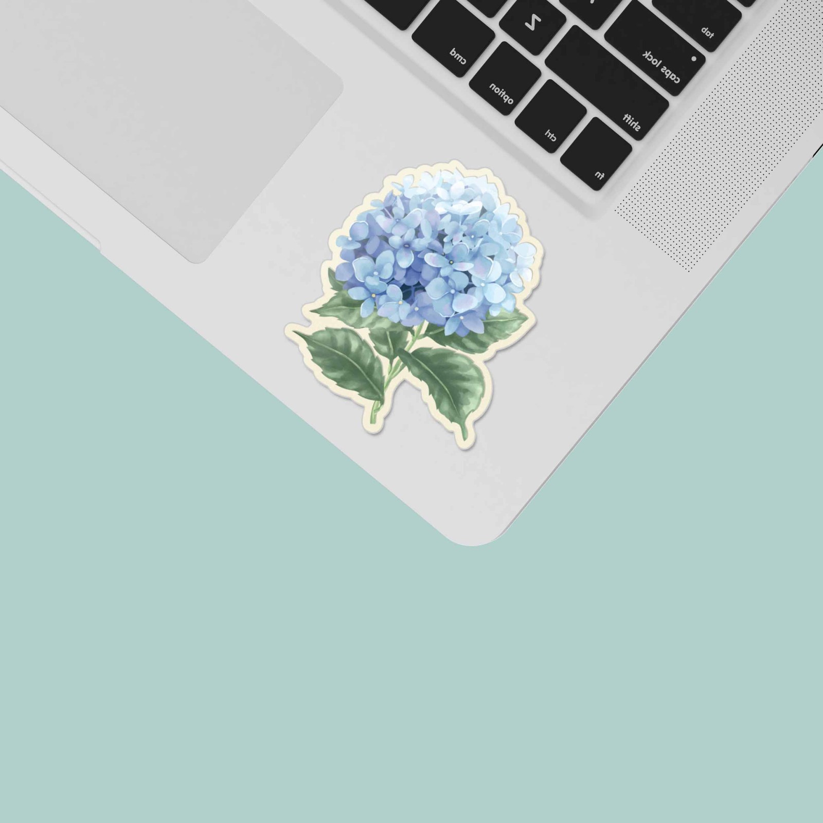 Mini Hydrangea Sticker for Plant Lovers – Nature Decal for Water Bottle & Laptop