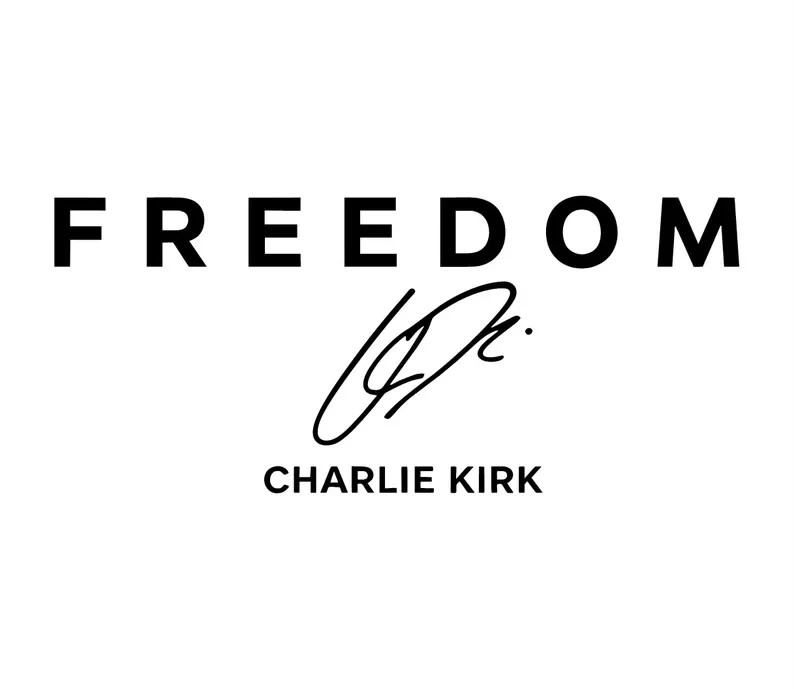 FREEDOM CHARLIE KIRK Vinyl Die Cut Car Decal Sticker – FREE SHIP!!
