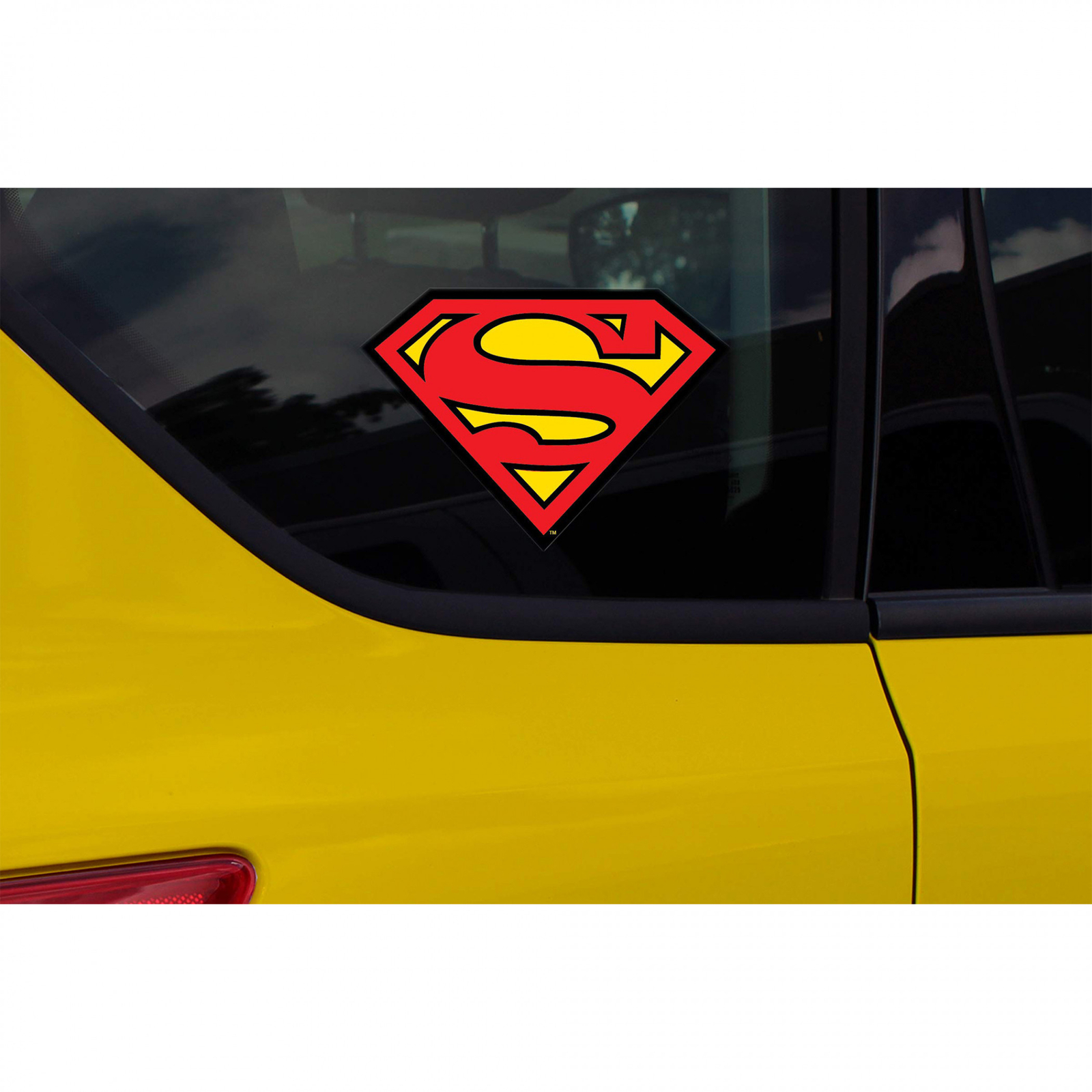 DC Comics Superman Logo Car Emblem Silver
