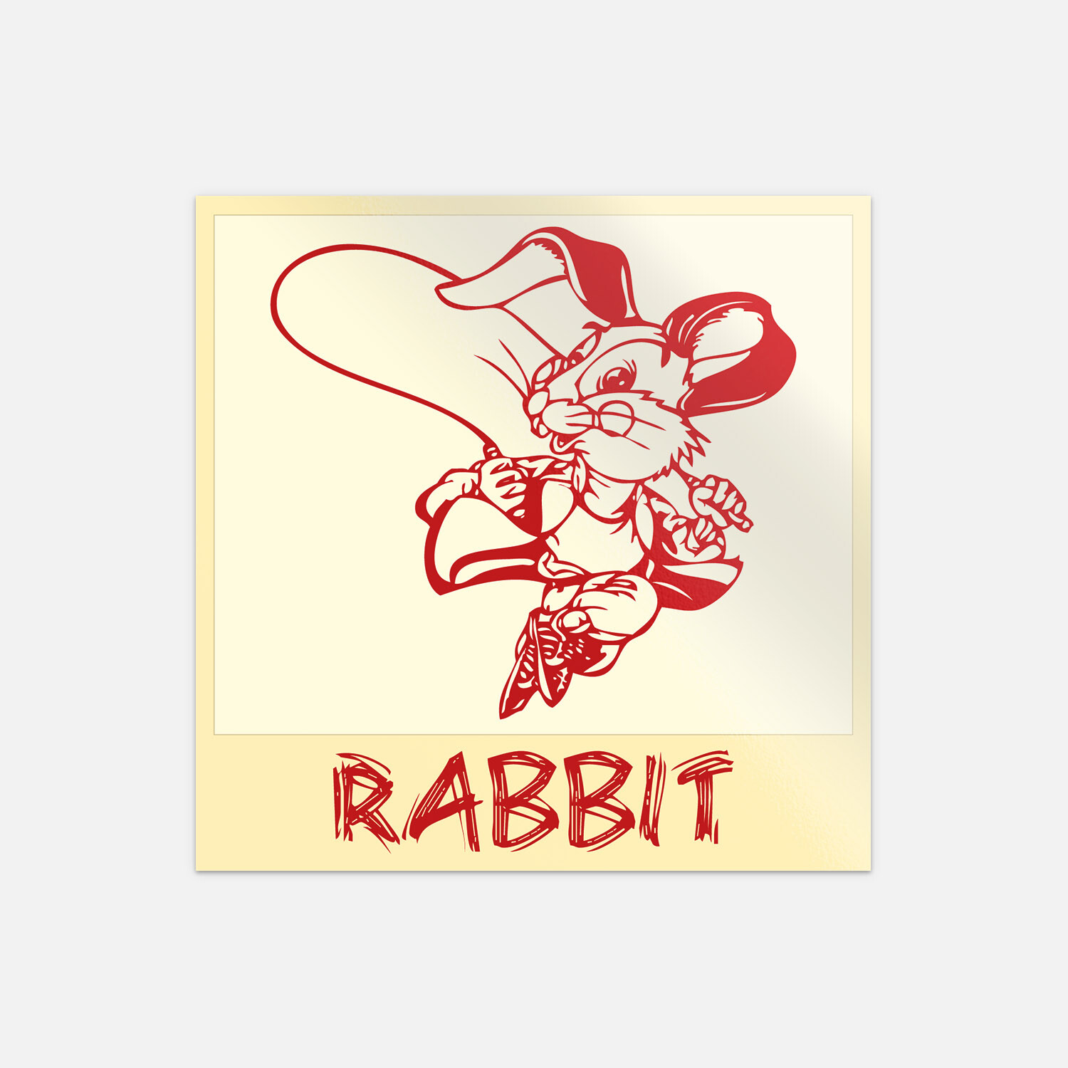 Rabbit Chinese Zodiac Sheng Xiao Humor Sign Vinyl Sticker Decal