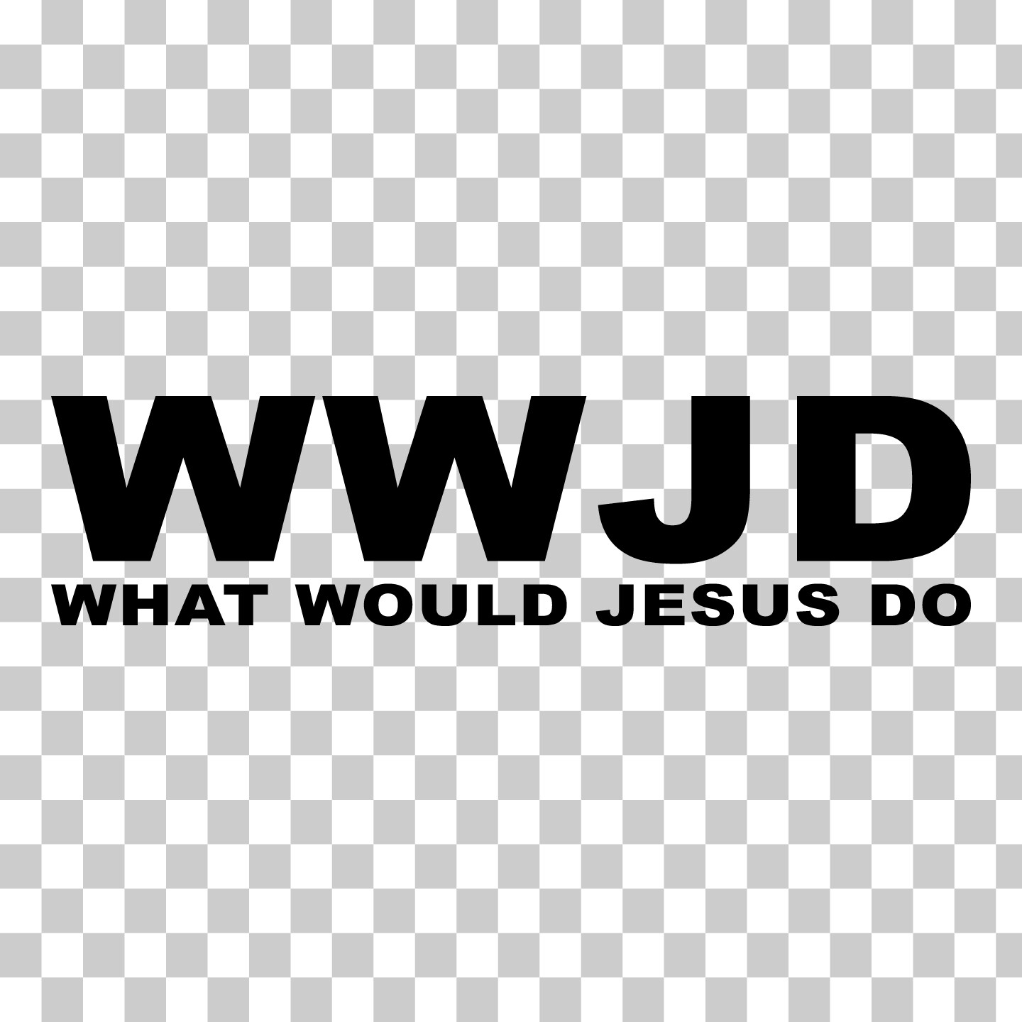 What Would Jesus Do WWJD Custom Sticker Decal – Holy Church Car Window Computer