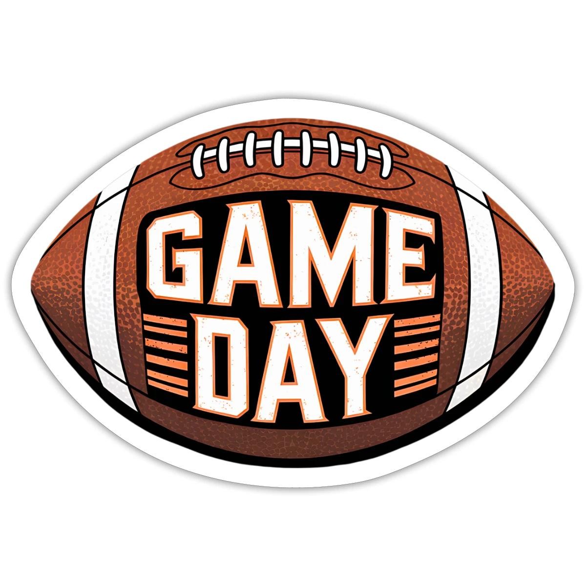 Game Day Football Graphic | Ultimate Fan Sticker, max. 4 x 4"