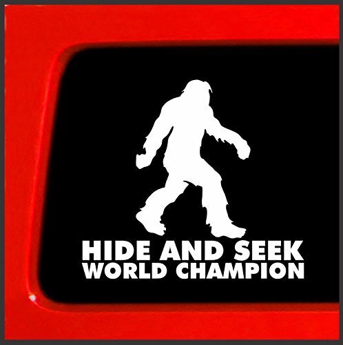 Bigfoot Hide and Seek World Champion Decal | 7-Inches by 6.25-Inches