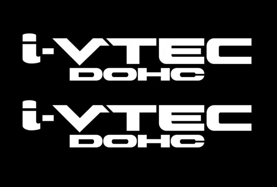 2X iVtec DOHC, i-Vtec Premium Vinyl Sticker 2-Pack