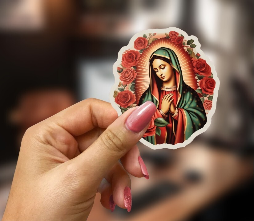 Virgen de Guadalupe Sticker Lady of Guadalupe Sticker Different sizes