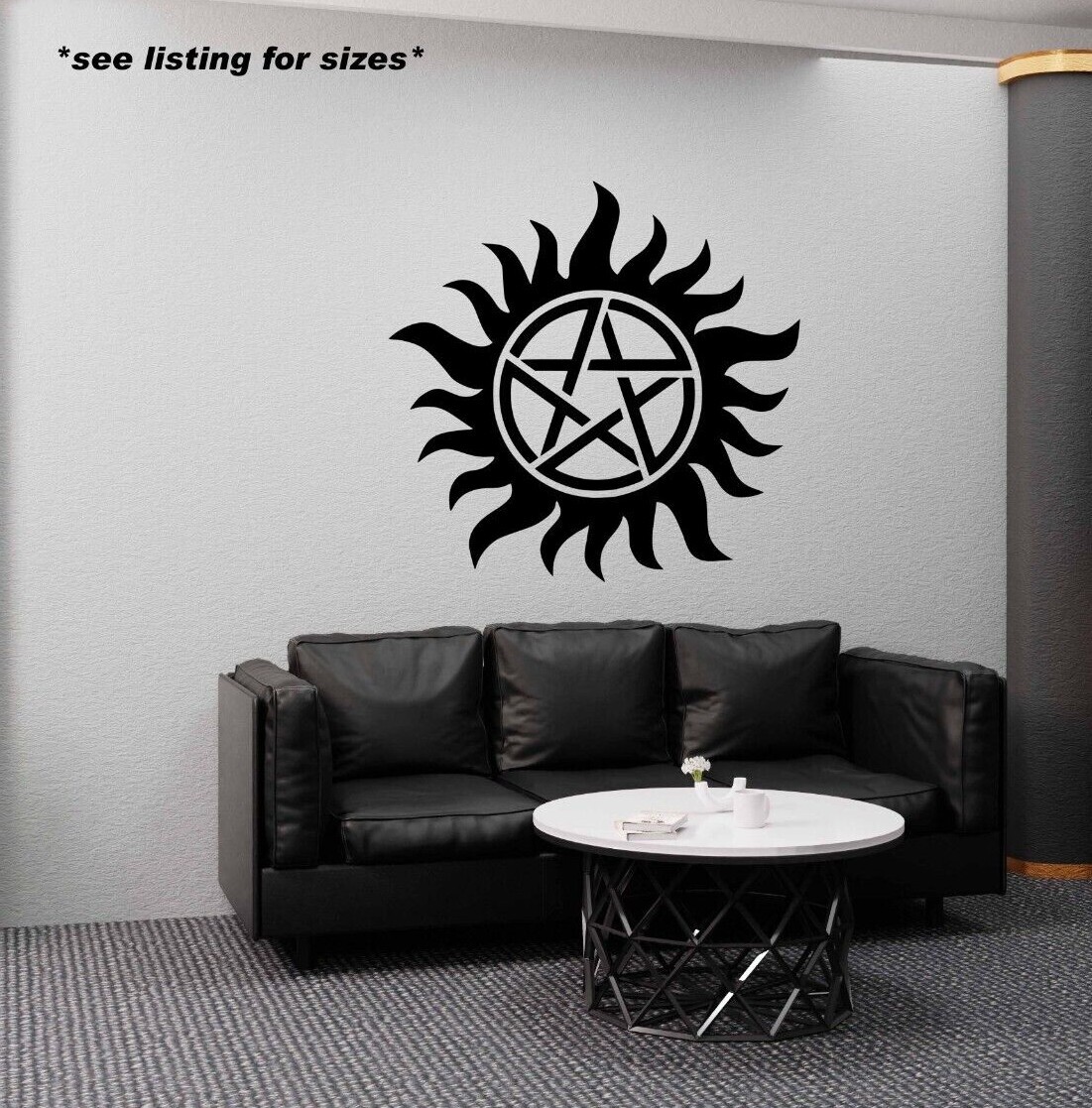 Anti Possession Symbol Decal, Supernatural Symbol Sticker, large sizes available