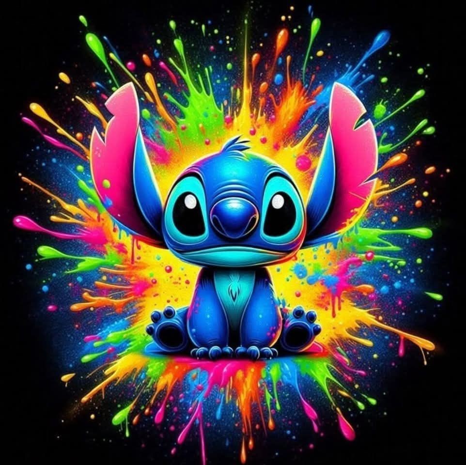 Colorful Stitch Sticker Decall Laptop Wall Mirror Cup Tumblr Locker