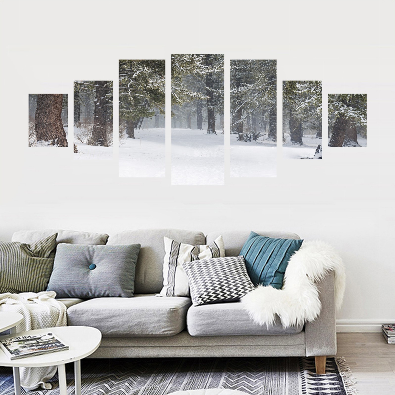 3D Winter Forest 686 Unframed Print Wall Paper Decal Wall Deco Indoor AJ Wall