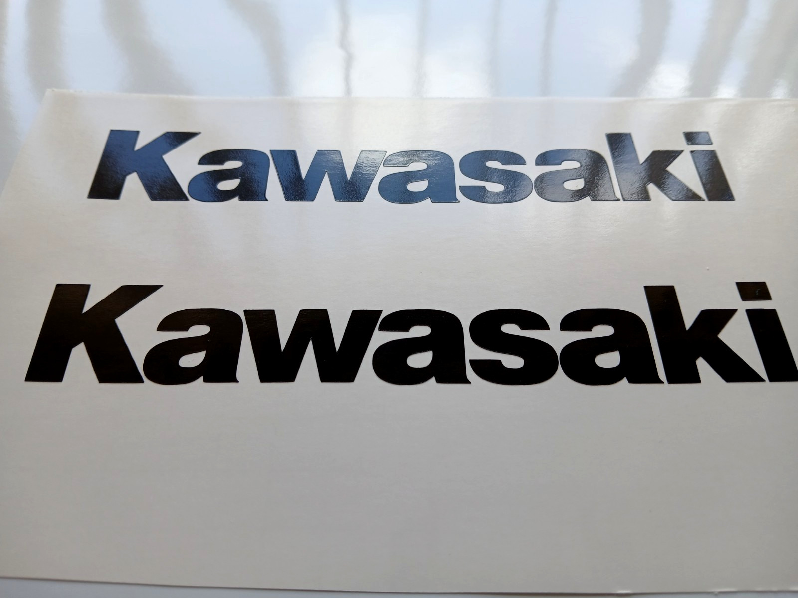(2) Fits Kawasaki Sticker Vinyl Decal – Racing Bike Motorcycle Tank Set Window