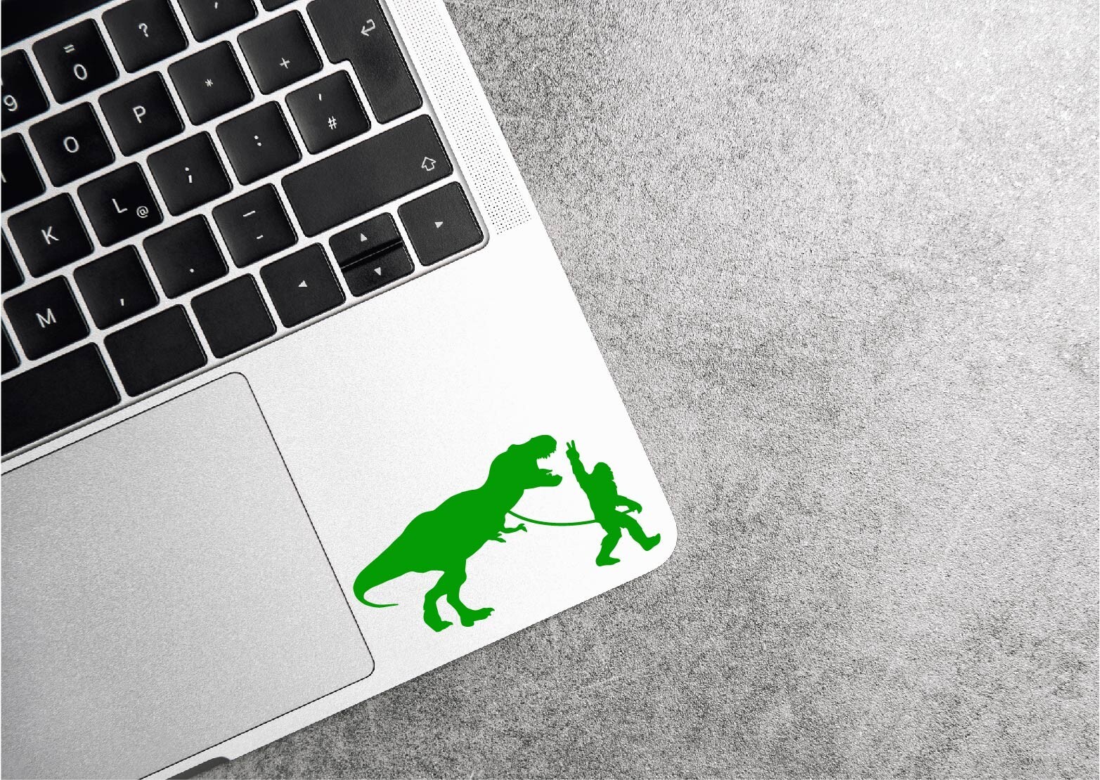 Bigfoot Walking T-Rex Peace Sign Dinosaur Decal Sticker Leash Believe Sasquatch
