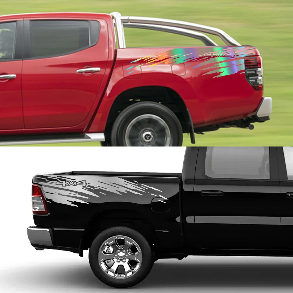 Aftermarket Mudslinger Style Bed Side Decal | Universal Pickup Sticker for F-15