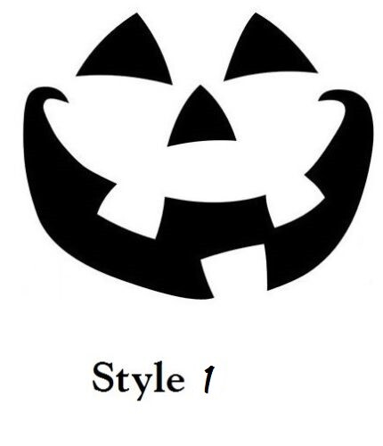 Halloween Pumpkin face decal sticker for DIY 8" Glass block