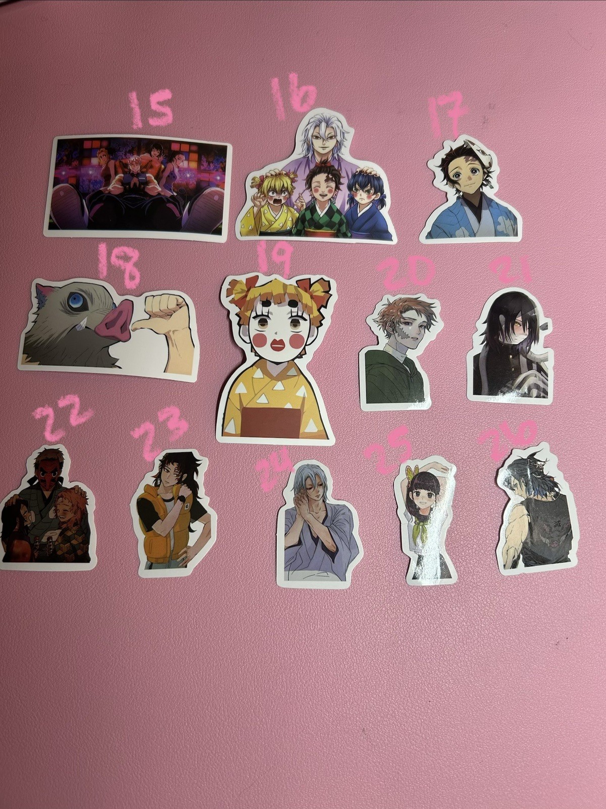 Demon Slayer , Genshin Impact And More Anime Stickers