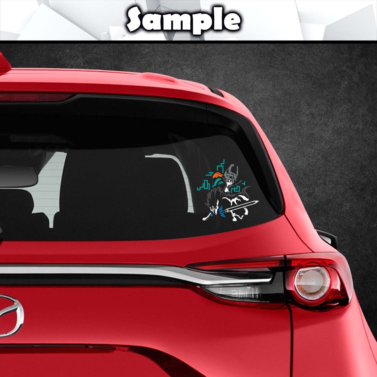 Wolf Link Midna Vinyl Decal (Legend of Zelda Video Games Car Laptop PC Tower)