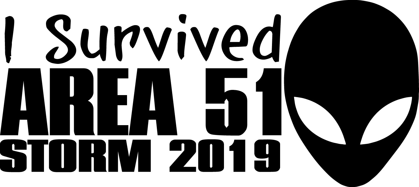 2.75" I Survived Area 51 Storm 2019 Alien Decal Window Sticker Car Space Greys