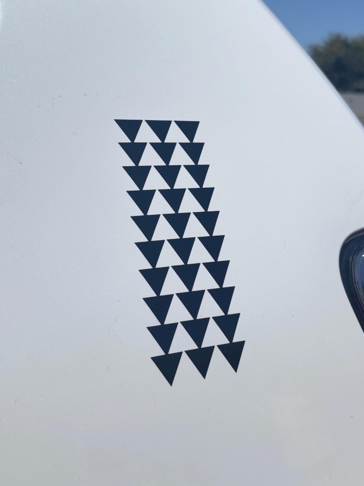 6" Black Hawaiian Design Tribal Triangle Arrows Vinyl Car Window Decal Sticker