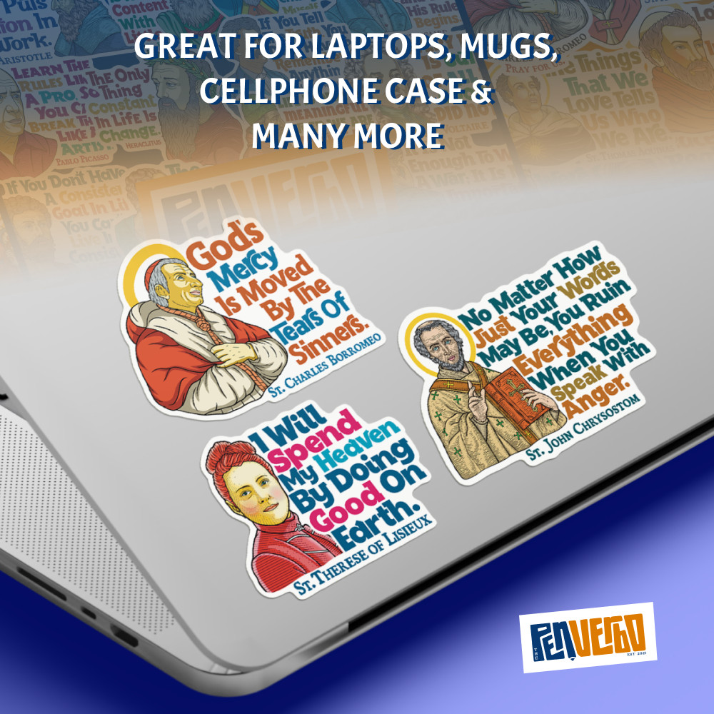 St. Thérèse of Lisieux Sticker 2pcs | Religious Gift | Saint Sticker | SQ418