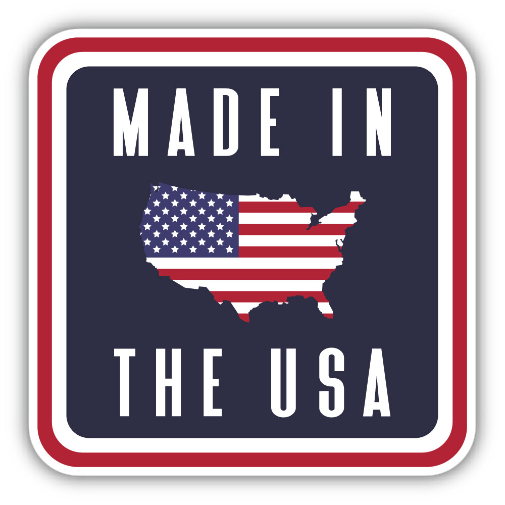 Made In The USA Vinyl Car Sticker Decal