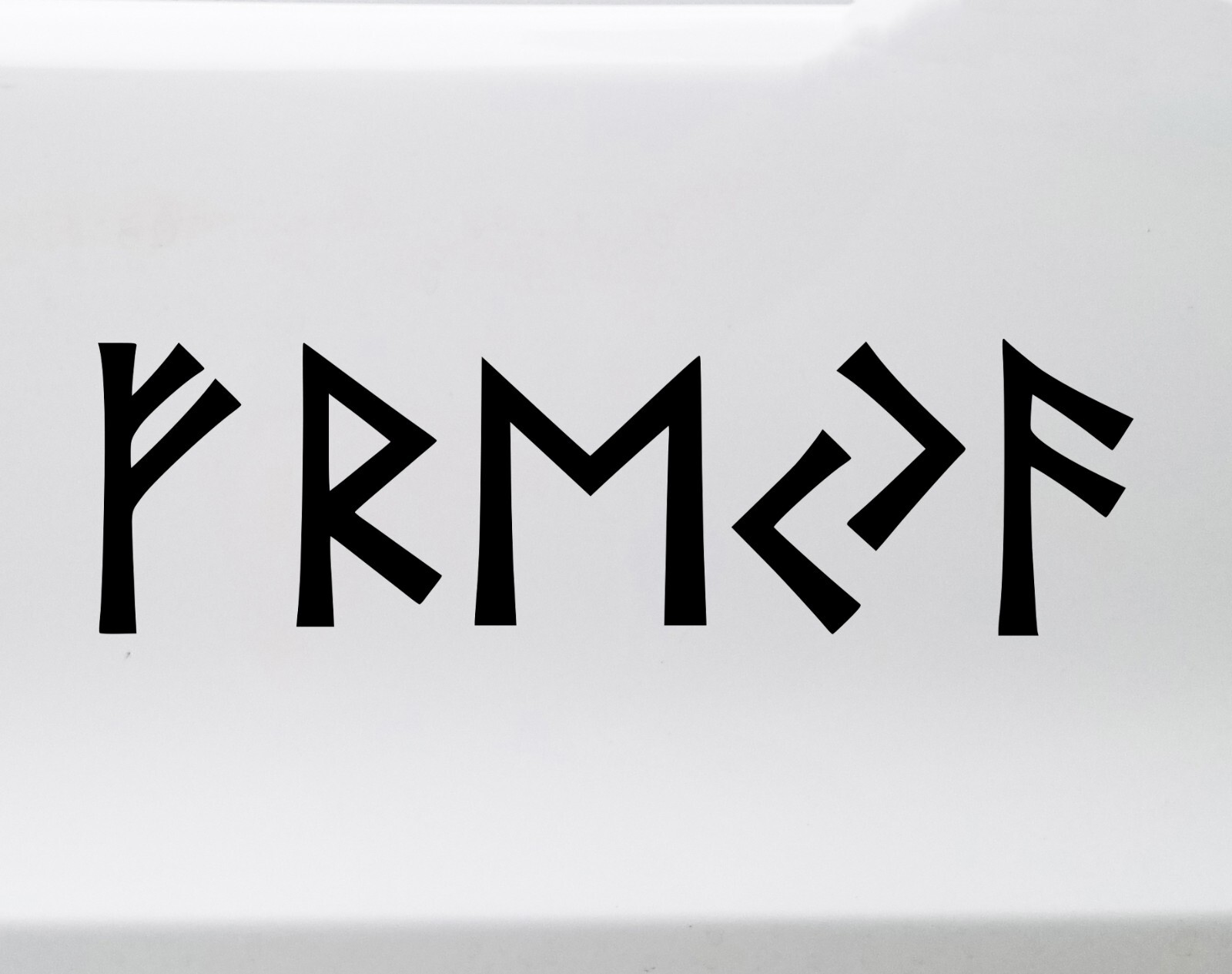 Freya in Elder Futhark Vinyl Decal – Viking Norse Mythology Goddess – Die Cut