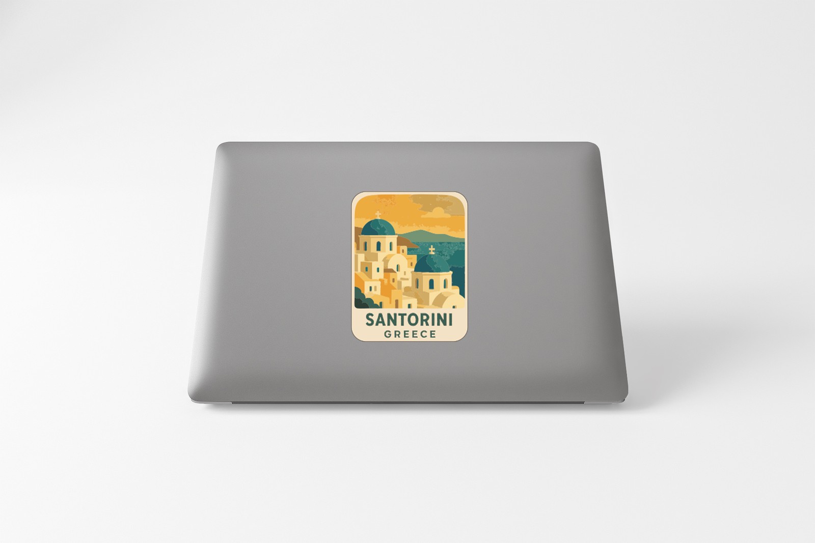 Santorini Greece Sticker Decal Vinyl Die-Cut Symbolic Landmark Design