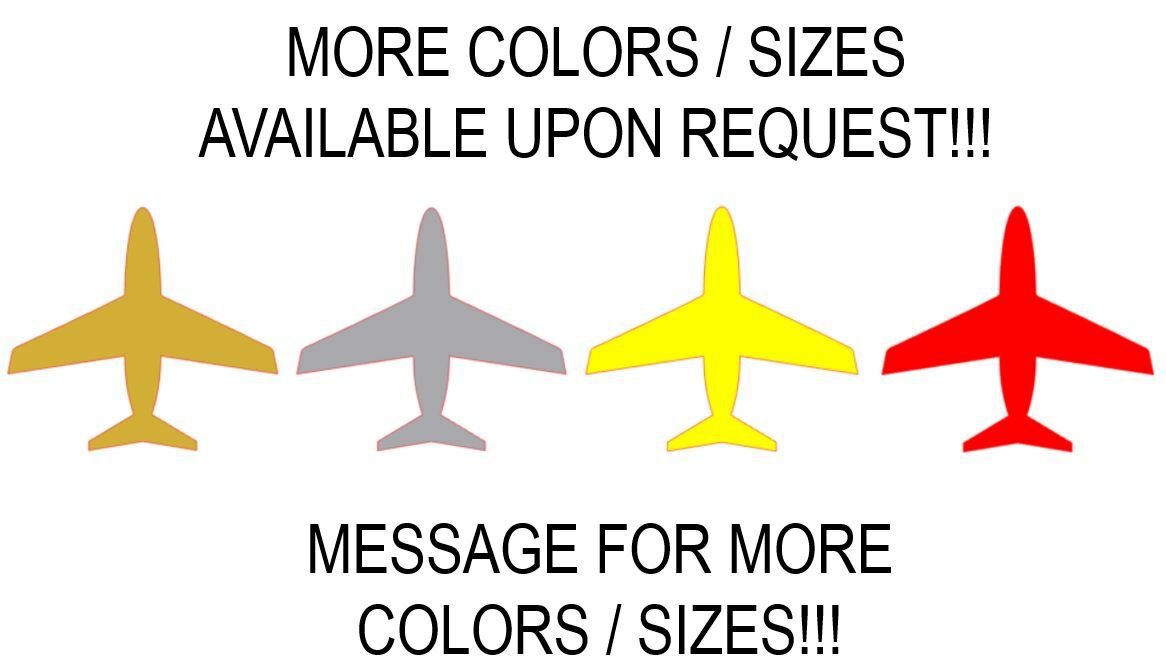 Airplane Stickers! Choose Your Size And Color! Vinyl Decal Craft Scrapbook Aero