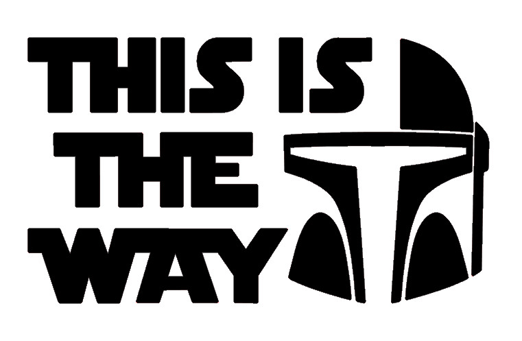 MANDALORIAN, THIS IS THE WAY, STAR WARS, Decal Stickers for Car, Laptop, Tablet