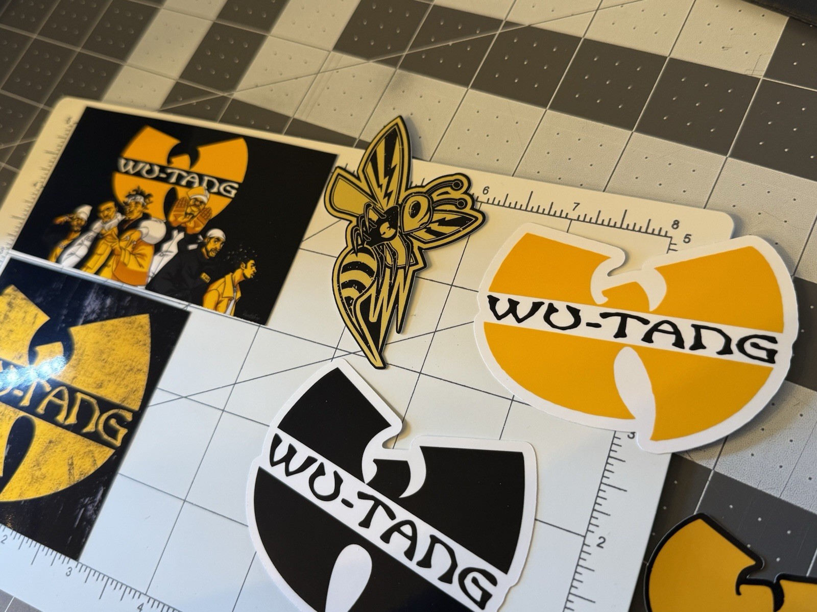 Wu Tang Clan Stickers 7 Sticker Lot