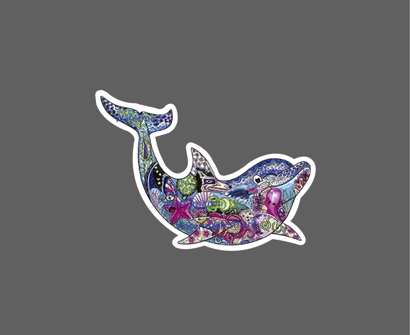 Dolphin Sticker Ocean Life Waterproof NEW – Buy Any 4 For $1.75 EACH Storewide!