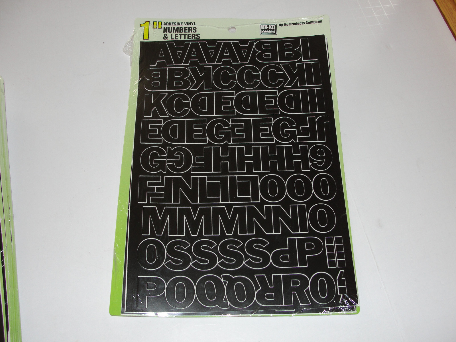HY-KO PROD Numb/Letter Set, 1", Black (30033)