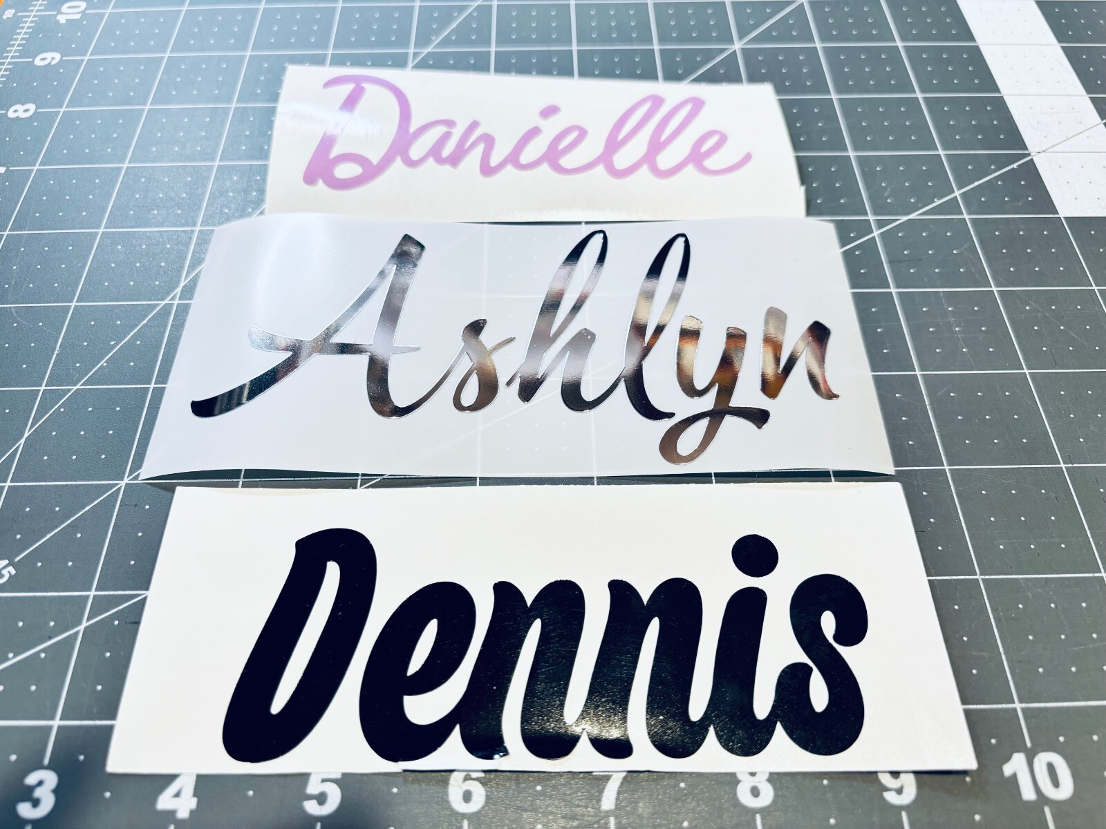 Your Name On A 5" Vinyl Decal-Lotsa Fonts-Sizes-Colors Avail. Buy 2 Get 1 FREE