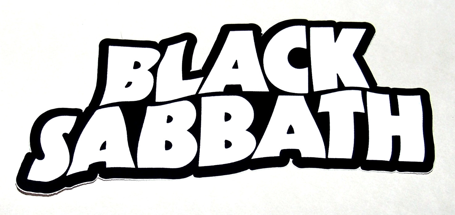 Black Sabbath – Logo LARGE Die Cut Large Sticker Decal Official Heavy Metal Ozzy