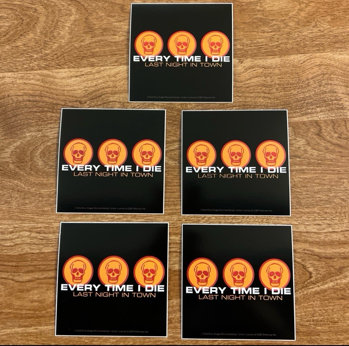 RARE 2004 Every Time I Die Sticker Pack (5)