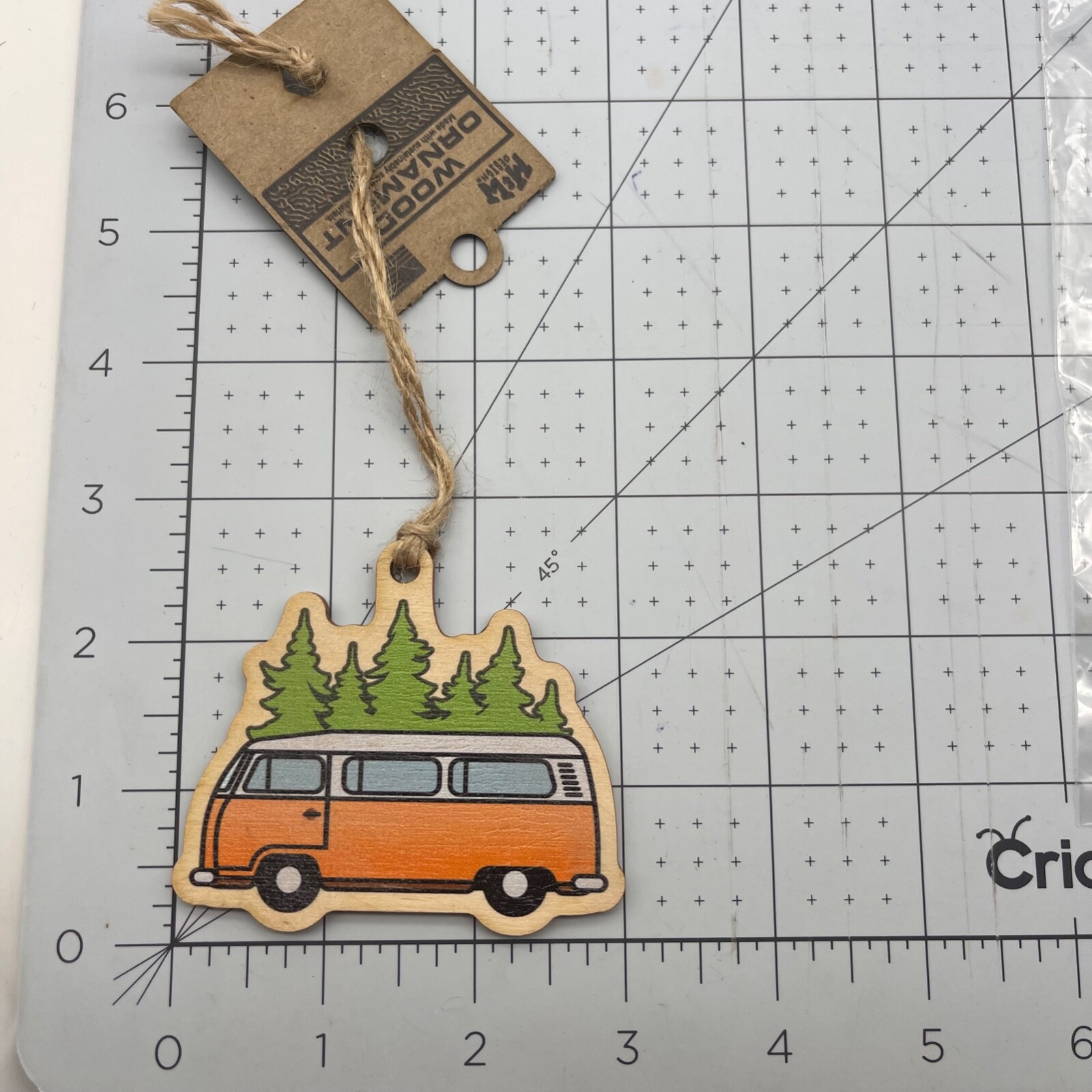 Metal and Wood Co Ornament Travel Swood Camp Life Hippie Van Good Life