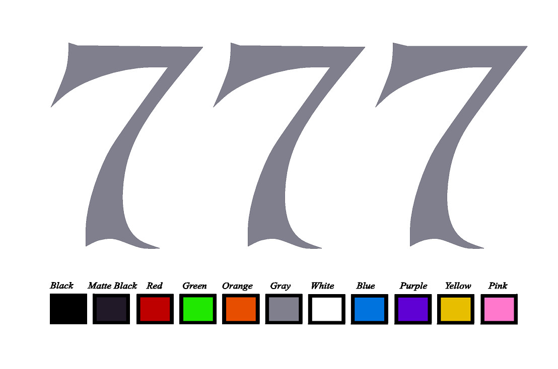 Lucky 7's LOGO Vinyl Decal Sticker Emblem Car Truck Window 4" 6" 8"