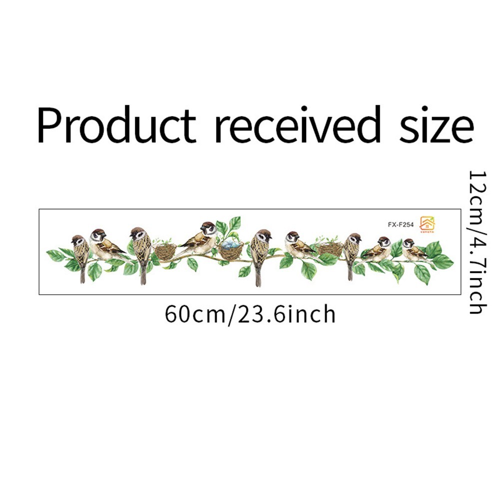 Wall Stickers Bird Vine DIY Home Decoration Living Room Decal Mural PVC