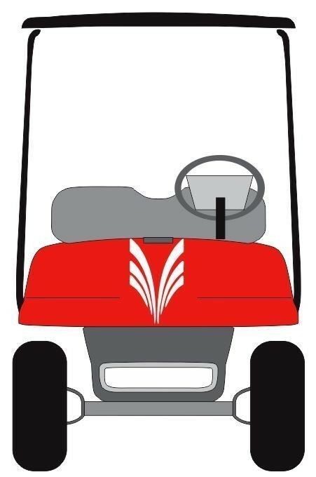 Atari Golf Cart Stripe 3M Decal Graphic Sticker EZ Go Club Car Yahamma HDK GEM