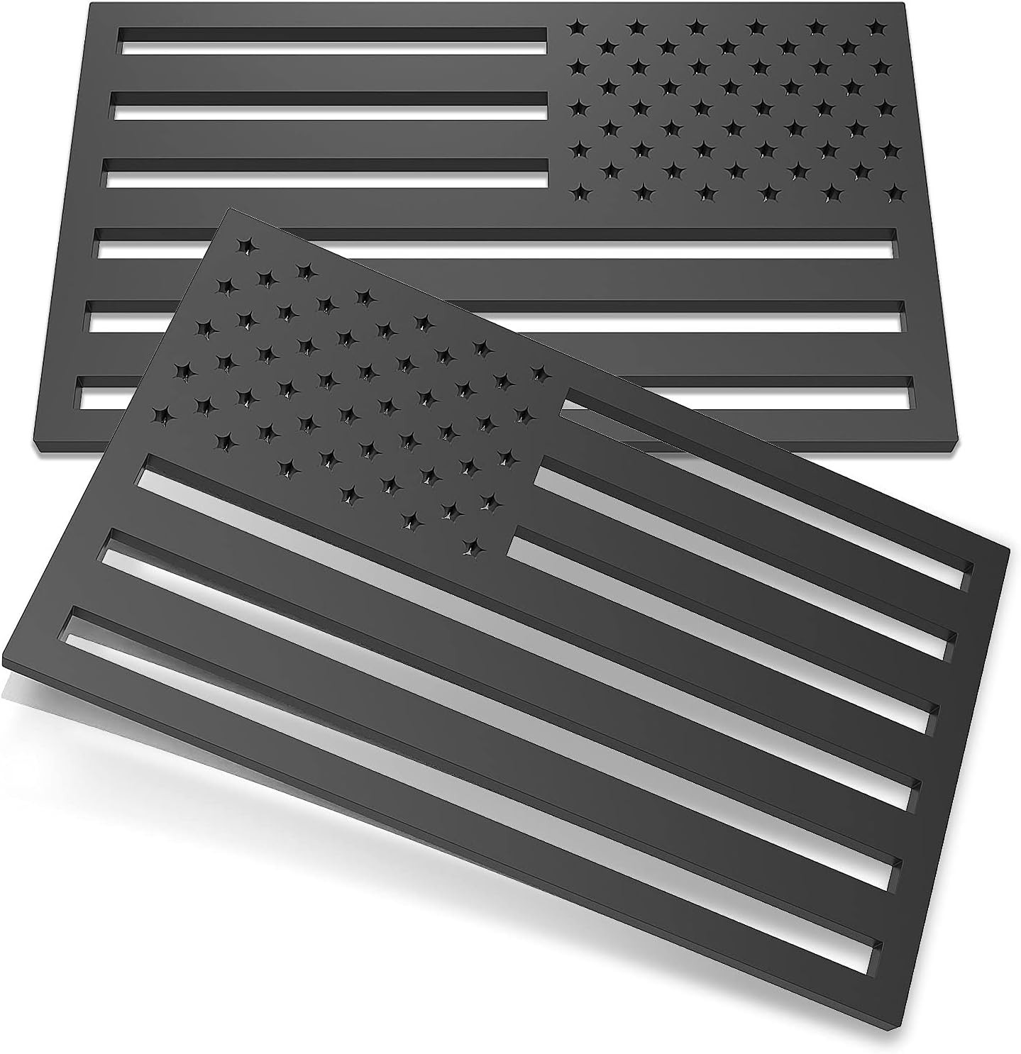 2 Pack 3D American Flag Sticker, 4mm Thickness Acrylic Cut-Out Car Military …